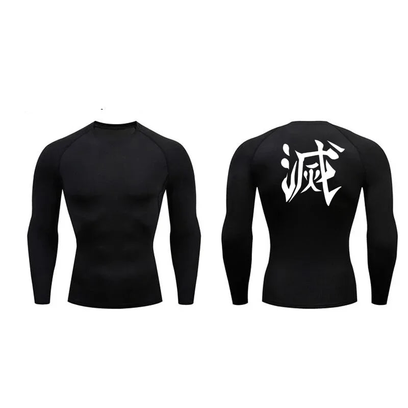 Japanese Long Sleeve Compression Shirt