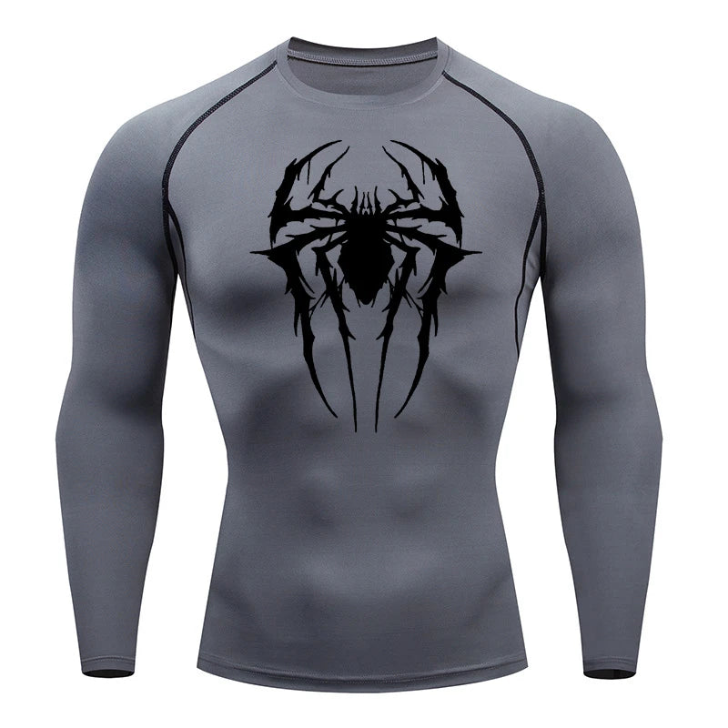 Hairy Spider Long Sleeve Compression Shirt