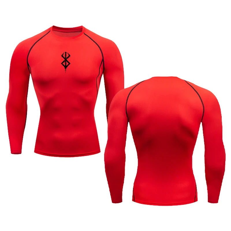 Berserk Simple Logo Long Sleeve Compression Shirt