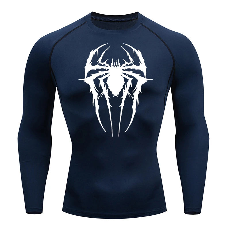 Hairy Spider Long Sleeve Compression Shirt