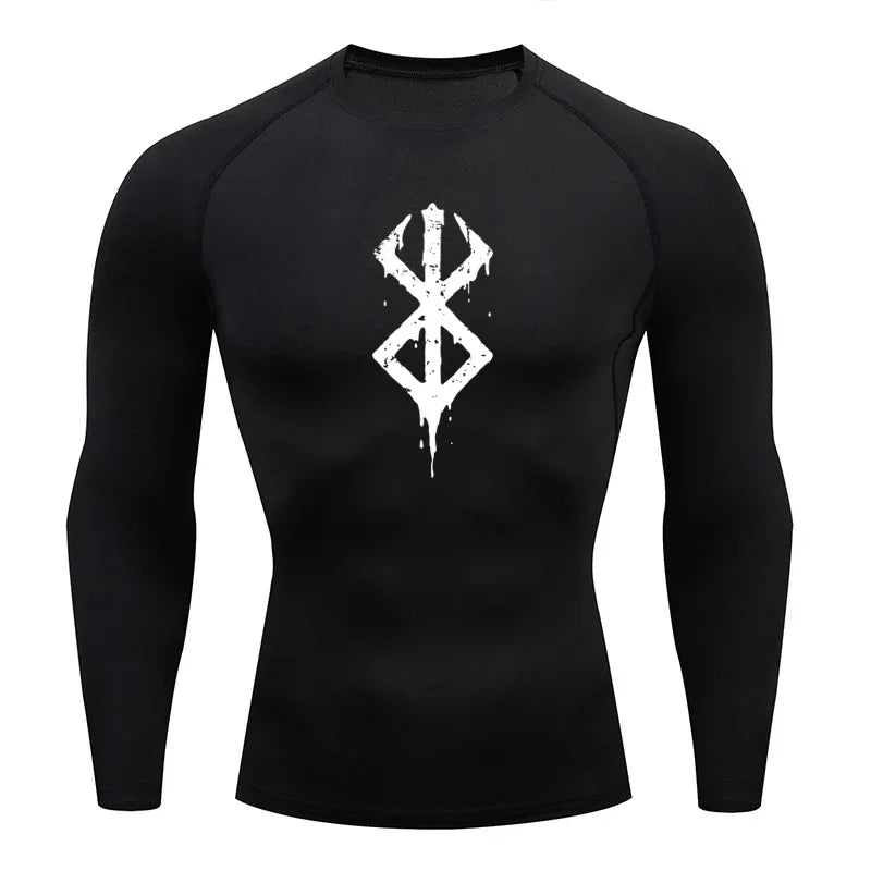 Berserk Basic Logo Long Sleeve Compression Shirt