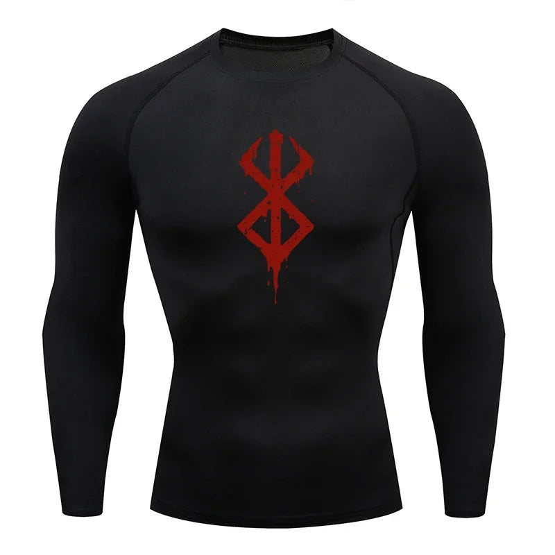 Berserk Basic Logo Long Sleeve Compression Shirt