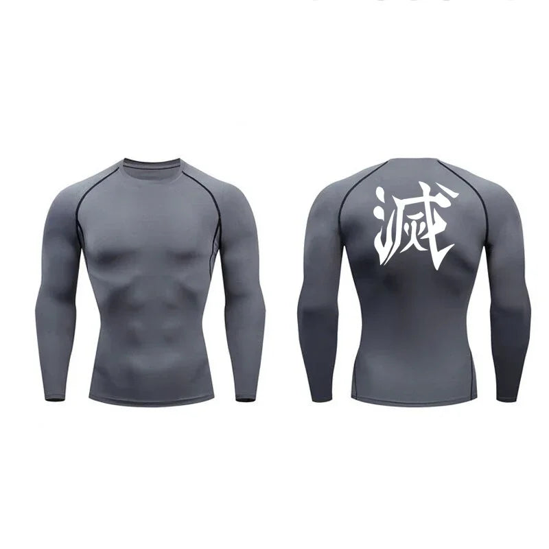 Japanese Long Sleeve Compression Shirt