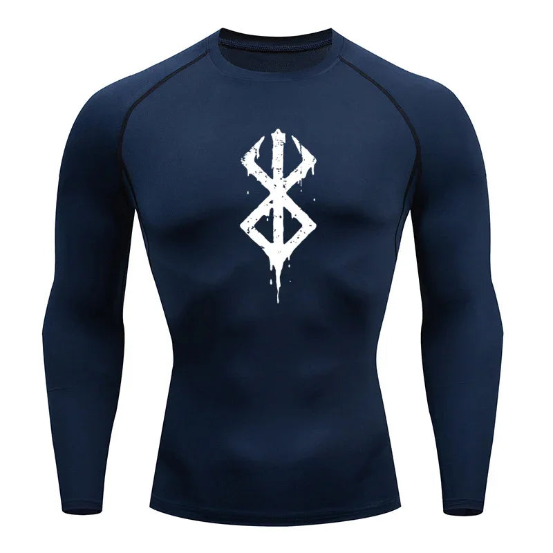 Berserk Basic Logo Long Sleeve Compression Shirt