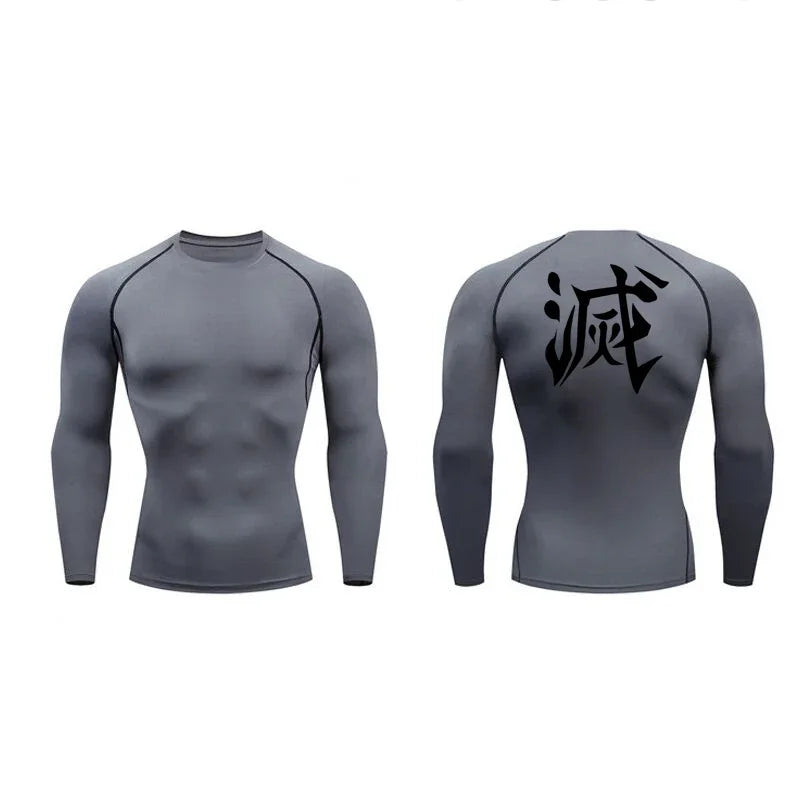 Japanese Long Sleeve Compression Shirt