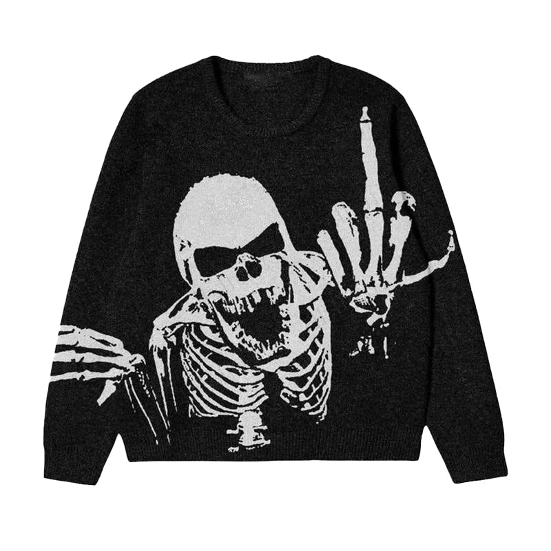 Angry Skeleton Sweater