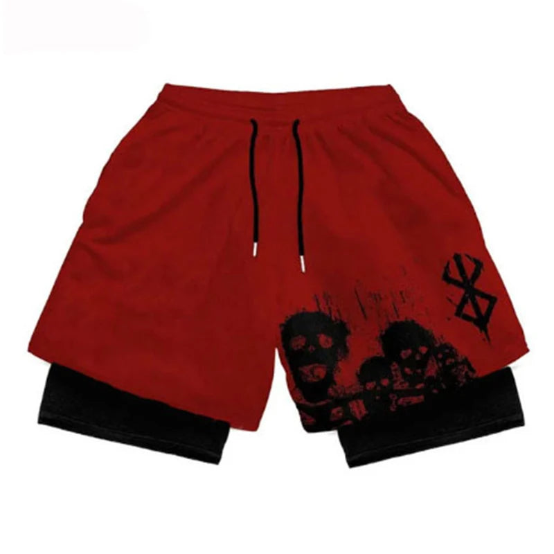 Red Berserk Shorts