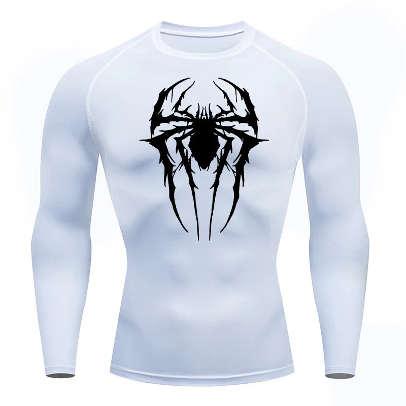 Hairy Spider Long Sleeve Compression Shirt