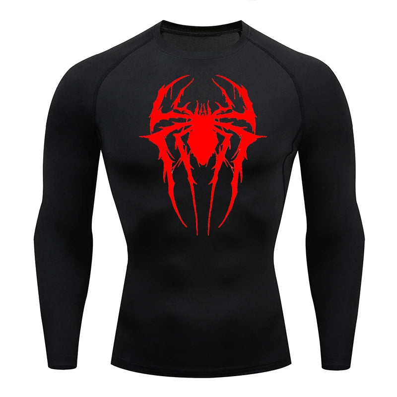 Hairy Spider Long Sleeve Compression Shirt