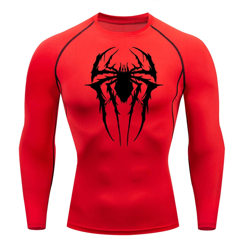 Hairy Spider Long Sleeve Compression Shirt