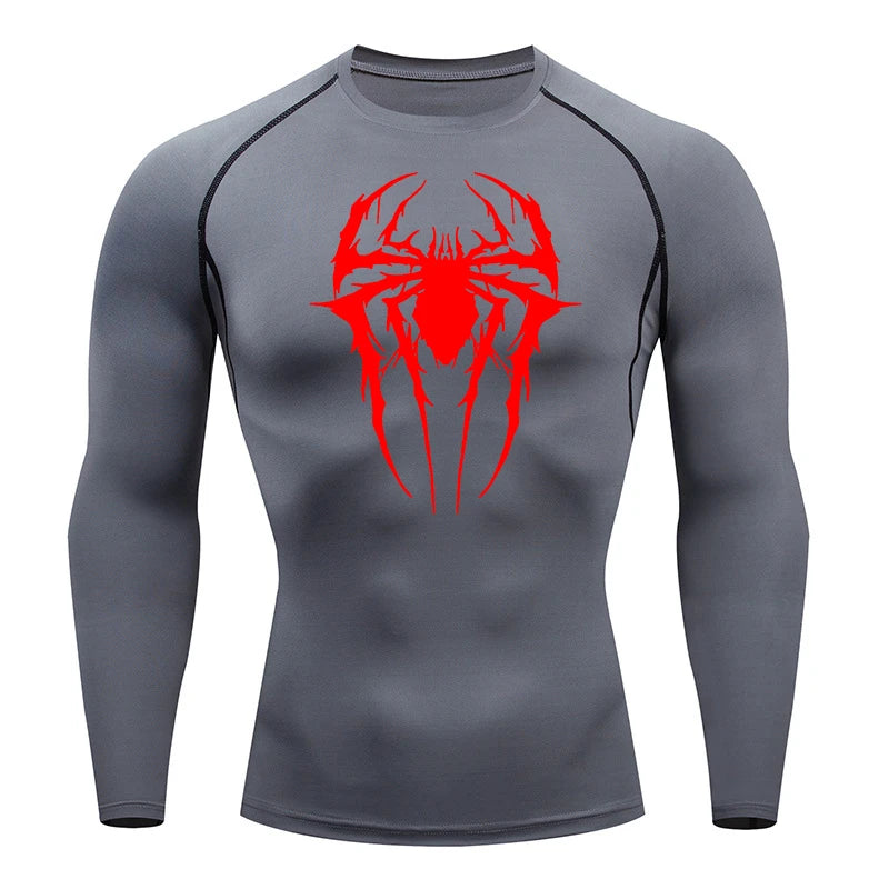 Hairy Spider Long Sleeve Compression Shirt