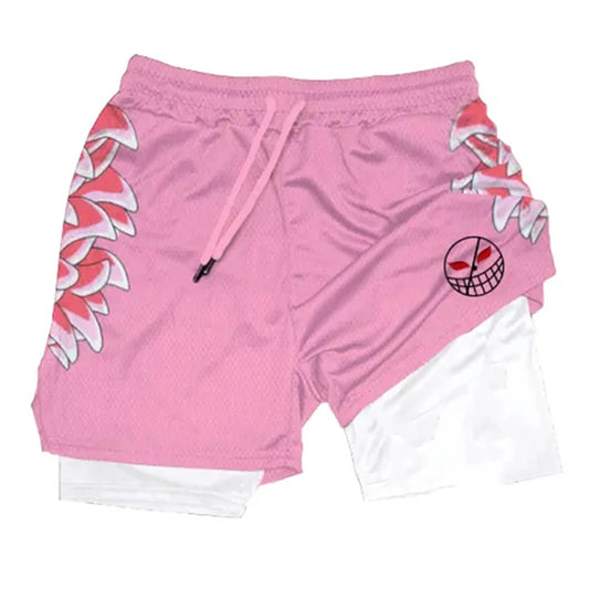 Doflamingo White Compression Shorts