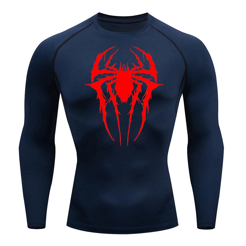 Hairy Spider Long Sleeve Compression Shirt