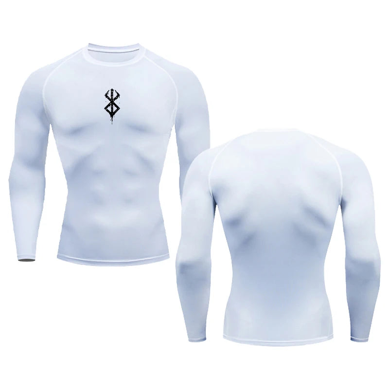 Berserk Simple Logo Long Sleeve Compression Shirt