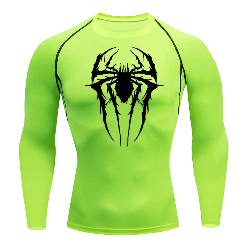 Hairy Spider Long Sleeve Compression Shirt