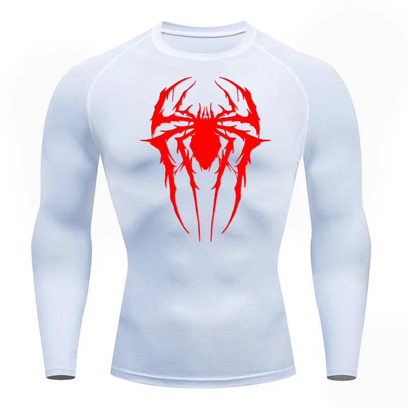 Hairy Spider Long Sleeve Compression Shirt