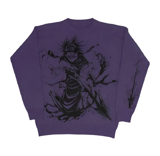 Purple Berserk Bow Sweater